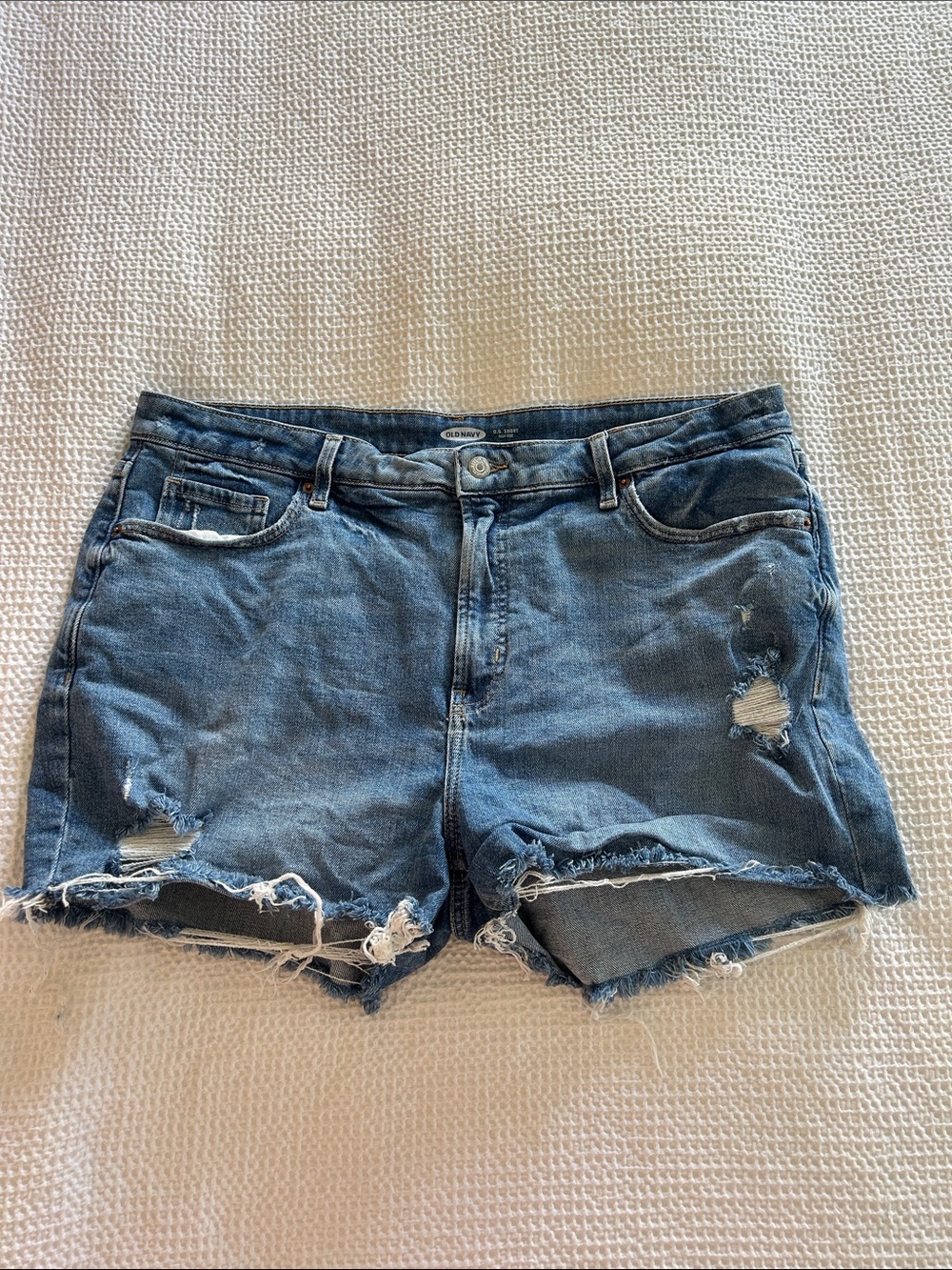 Old Navy Distressed Blue Jean Shorts